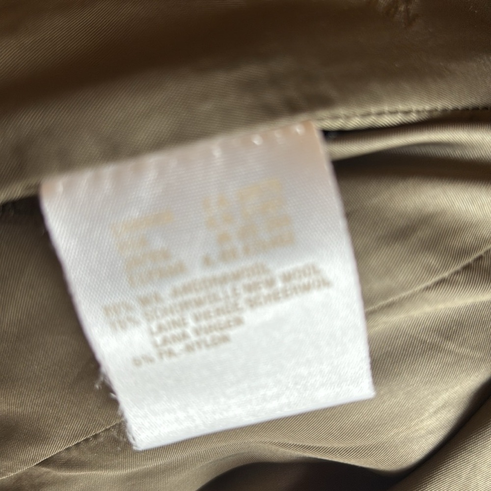 Escada Margaretha Ley Olive Green Military Cashmere Blazer sz 36 Gold Buttons - Picture 9 of 11